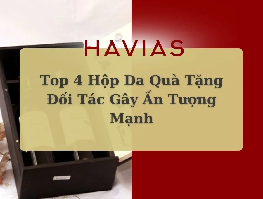Hộp da quà tặng đối tác